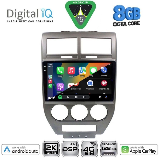DIGITAL IQ BXF 11276_CPAA (10inc) MULTIMEDIA TABLET for JEEP COMPASS - PATRIOT mod. 2007-2016