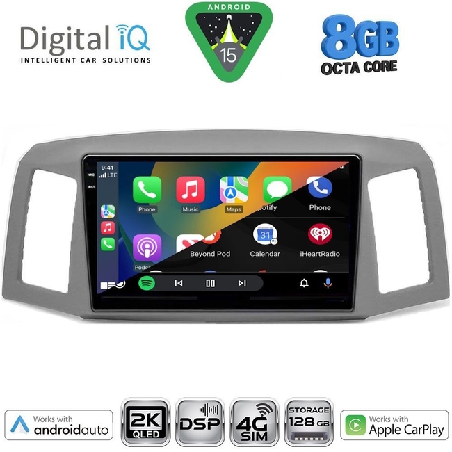 DIGITAL IQ BXF 11281_CPAA (10inc) MULTIMEDIA TABLET for JEEP GRAND CHEROKEE mod. 2005-2007