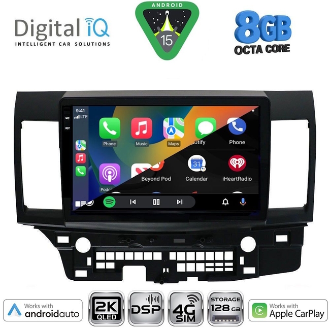 DIGITAL IQ BXF 11434_CPAA (10inc) MULTIMEDIA TABLET for MITSUBISHI LANCER mod. 2008-2017