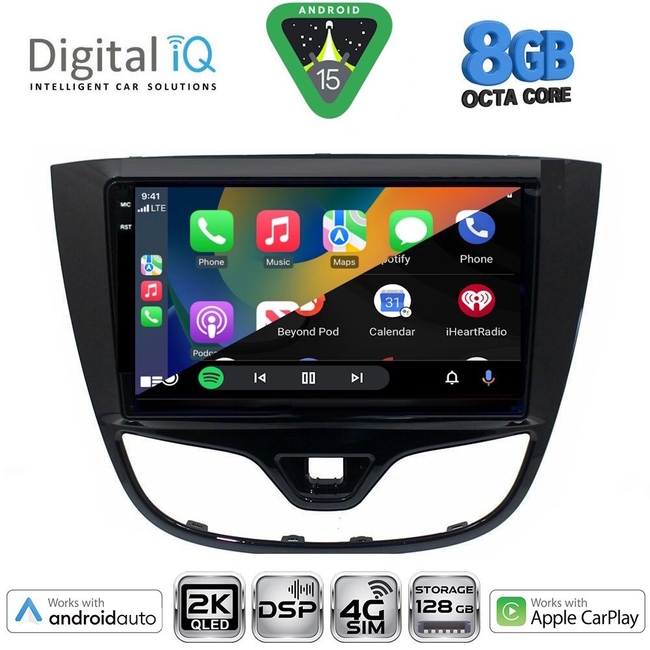 DIGITAL IQ BXF 11489_CPAA (10inc) MULTIMEDIA TABLET for OPEL KARL mod. 2014-2019