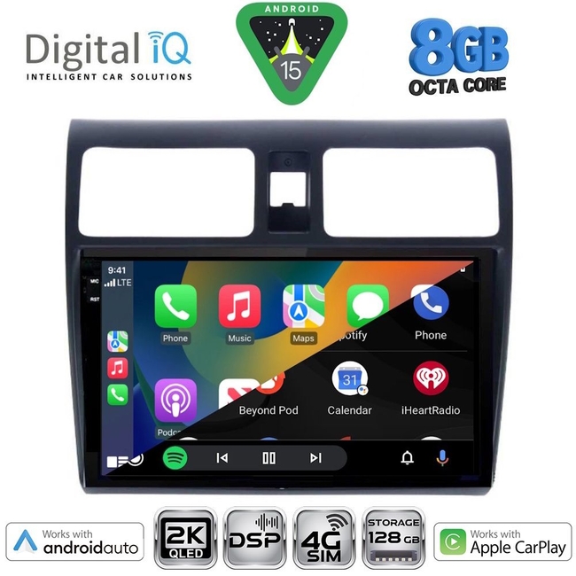 DIGITAL IQ BXF 11684_CPAA (10inc) MULTIMEDIA TABLET for SUZUKI SWIFT mod. 2005-2011