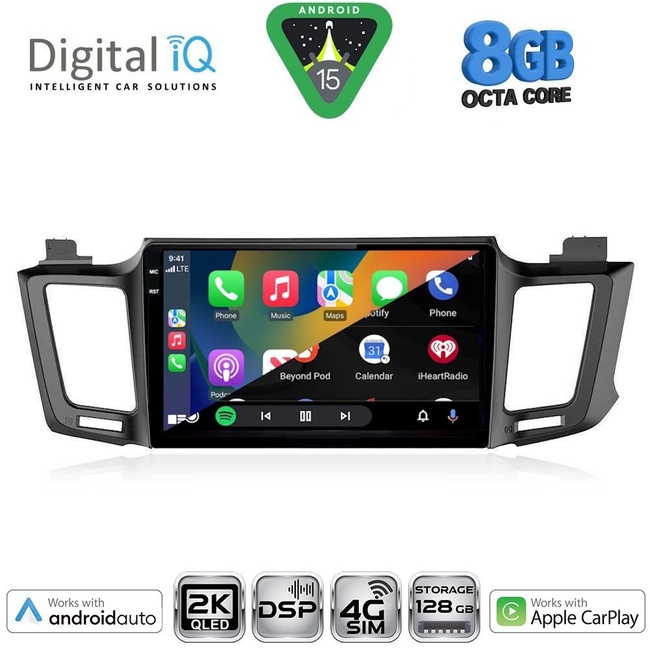 DIGITAL IQ BXF 11733_CPAA (10inc) MULTIMEDIA TABLET for TOYOTA RAV 4 mod. 2013-2019
