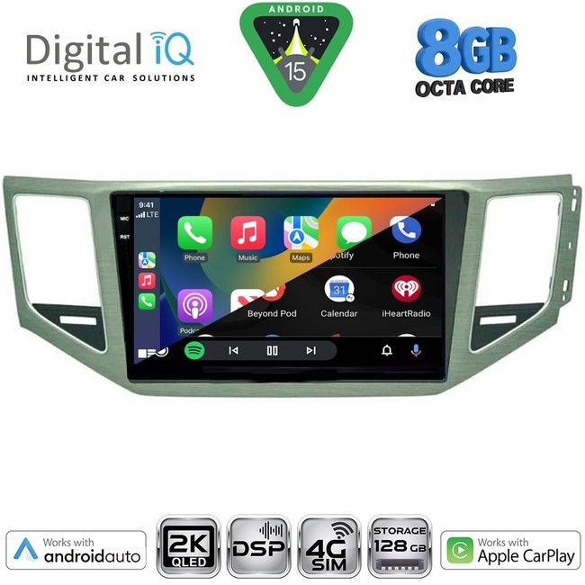 DIGITAL IQ BXF 11745_CPAA (SL) (10inc) MULTIMEDIA TABLET for VW GOLF SPORTSVAN mod. 2014-2021