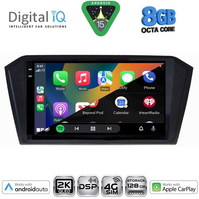 DIGITAL IQ BXF 11750_CPAA (10inc) MULTIMEDIA TABLET for VW PASSAT mod. 2016-2023