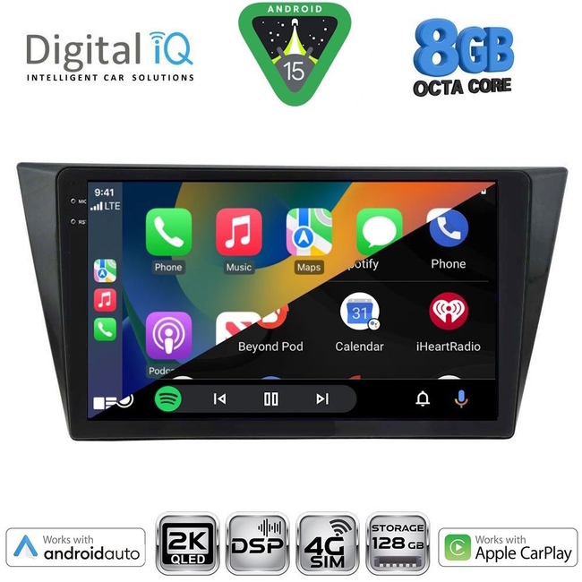 DIGITAL IQ BXF 11761_CPAA (10inc) MULTIMEDIA TABLET for VW TIGUAN mod. 2016-2024
