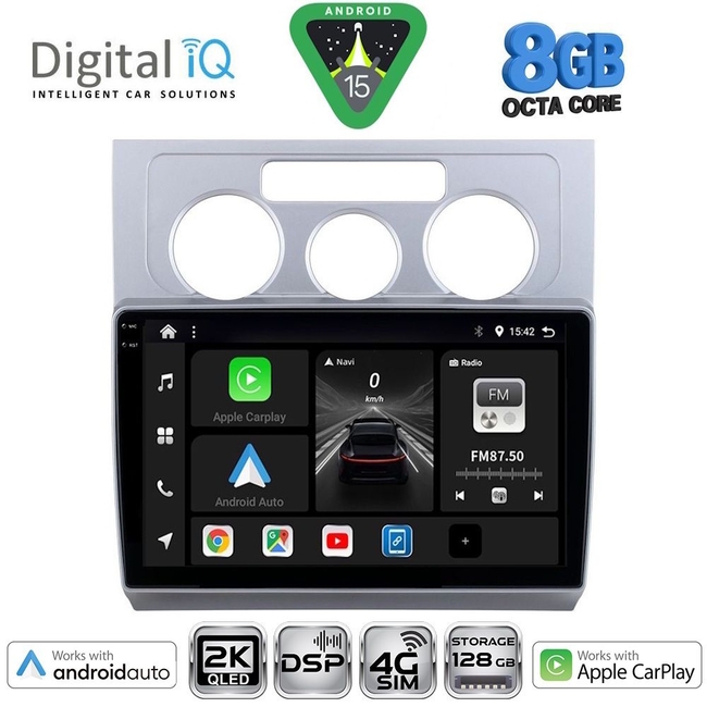 DIGITAL IQ BXF 11767_CPAA A/C (10inc) MULTIMEDIA TABLET for VW TOURAN mod. 2003-2010