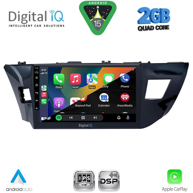 DIGITAL IQ RSF 4714MD_CPA (10inc) MULTIMEDIA TABLET for TOYOTA COROLLA mod. 2013-2016