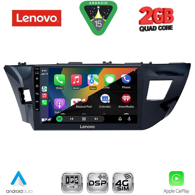 LENOVO LVF 5714MD_CPA (10inc) MULTIMEDIA TABLET for TOYOTA COROLLA mod. 2013-2016