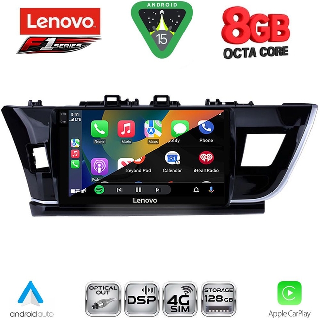 LENOVO SSR 10714BIG_CPA (10inc) MULTIMEDIA TABLET for TOYOTA COROLLA mod. 2013-2016