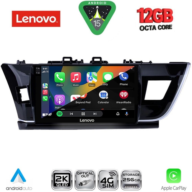 LENOVO SSZ 12714BIG_CPA (10inc) MULTIMEDIA TABLET for TOYOTA COROLLA mod. 2013-2016