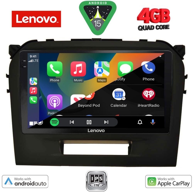 LENOVO LVE 8697BL_CPAA (9inc) MULTIMEDIA TABLET for SUZUKI VITARA mod. 2016-2025 (BLACK)