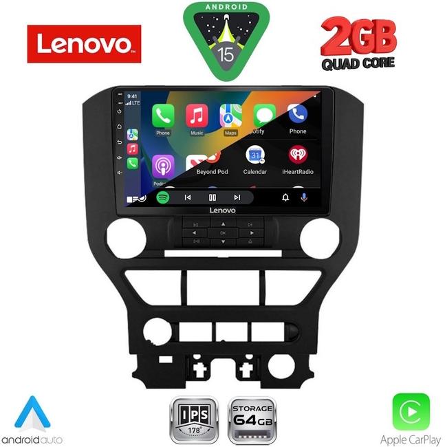 LENOVO LVD 2166_CPA 3BUT (9inc) MULTIMEDIA TABLET for FORD MUSTANG mod. 2015-2020