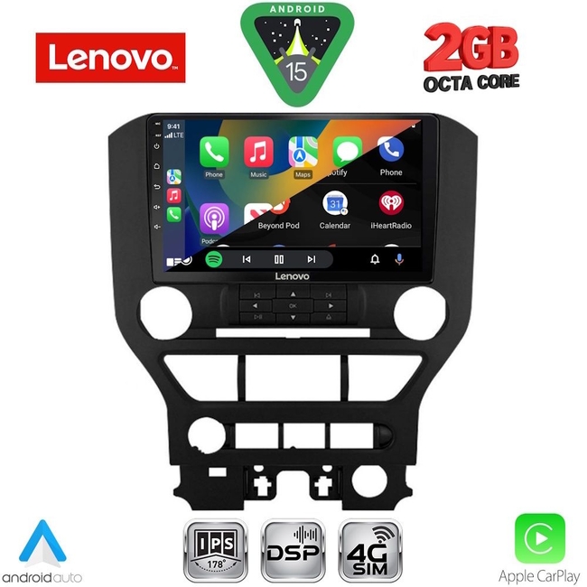 LENOVO LVF 5166_CPA 3BUT (9inc) MULTIMEDIA TABLET for FORD MUSTANG mod. 2015-2020