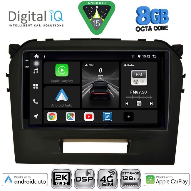 DIGITAL IQ BXF 11697BL_CPAA (9inc) MULTIMEDIA TABLET for SUZUKI VITARA mod. 2016-2025 (BLACK)