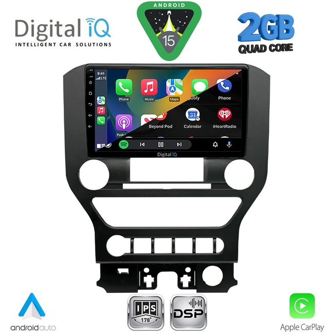 DIGITAL IQ RSF 4166_CPA 4BUT (9inc) MULTIMEDIA TABLET for FORD MUSTANG mod. 2015-2020