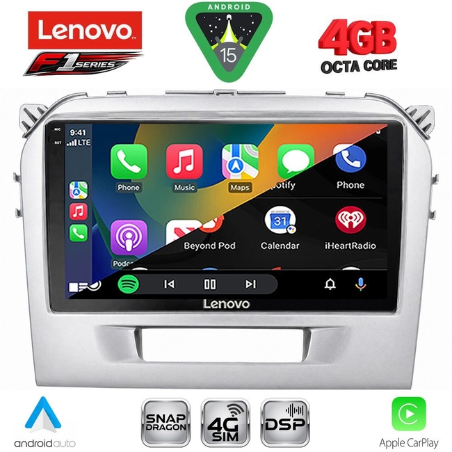LENOVO SSQ 9697SL_CPA (9inc) MULTIMEDIA TABLET for SUZUKI VITARA mod. 2016-2022 (SILVER)