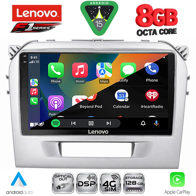 LENOVO SSR 10697SL_CPA (9inc) MULTIMEDIA TABLET for SUZUKI VITARA mod. 2016-2022 (SILVER)