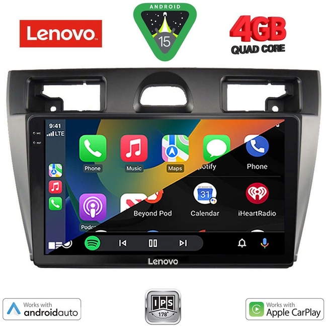 LENOVO LVE 8153SL_CPAA (9inc) MULTIMEDIA TABLET for FORD FIESTA mod. 2005-2008 (SILVER)