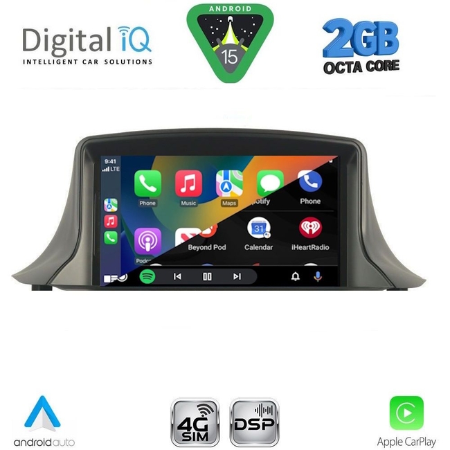 DIGITAL IQ BLF 345_CPA (7" DECK) MULTIMEDIA OEM for RENAULT MEGANE III mod. 2009-2015
