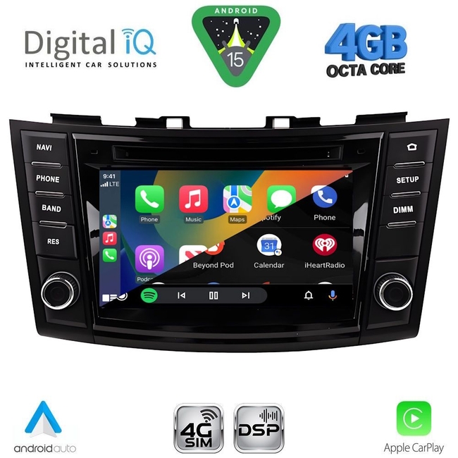 DIGITAL IQ BLG 477_CPA (7″ DECK) MULTIMEDIA OEM for SUZUKI SWIFT mod. 2011-2016