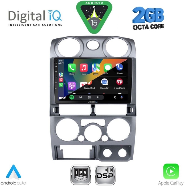 DIGITAL IQ RSF 4254SL_CPA (9inc) MULTIMEDIA TABLET for ISUZU D-MAX mod. 2008-2012 (SILVER)