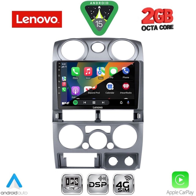 LENOVO LVF 5254SL_CPA (9inc) MULTIMEDIA TABLET for ISUZU D-MAX mod. 2008-2012 (SILVER)