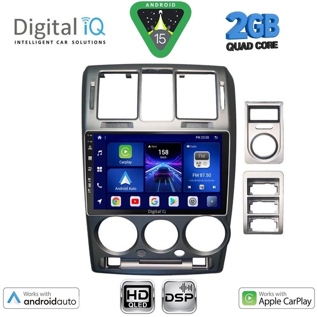 DIGITAL IQ BXC 3222GR_CPAA (9inc) MULTIMEDIA TABLET for HYUNDAI GETZ mod. 2002-2011 (GREY)