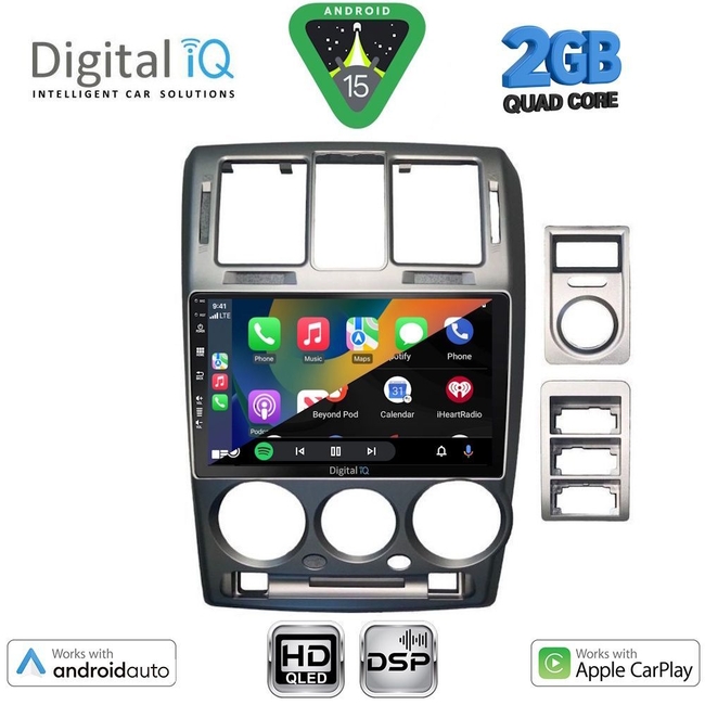 DIGITAL IQ BXC 3222GR_CPAA (9inc) MULTIMEDIA TABLET for HYUNDAI GETZ mod. 2002-2011 (GREY)