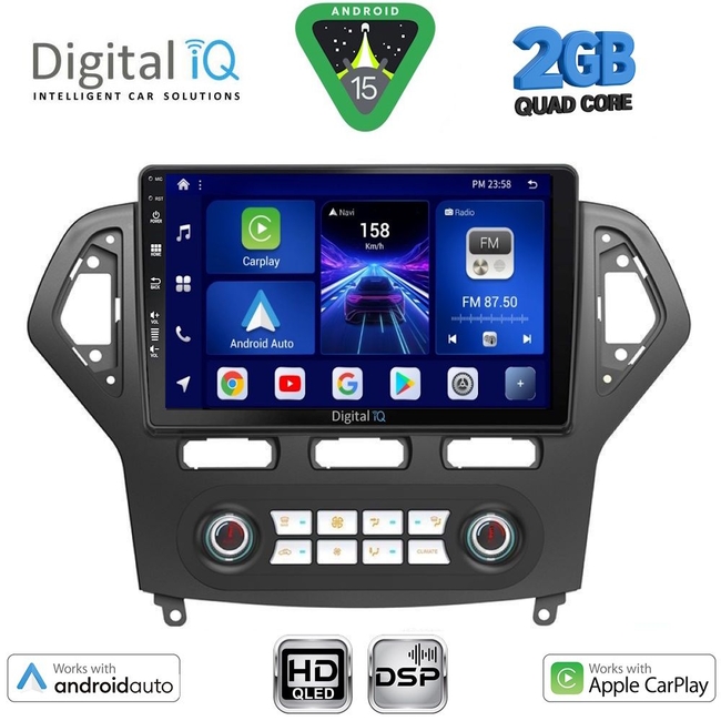 DIGITAL IQ BXC 3162CL_CPAA CLIMA (10inc) MULTIMEDIA TABLET for FORD MONDEO mod. 2007-2011