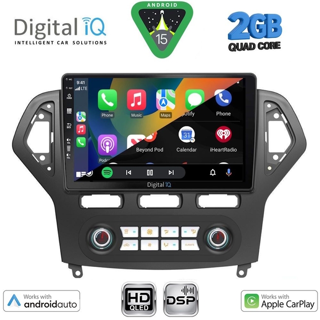 DIGITAL IQ BXC 3162CL_CPAA CLIMA (10inc) MULTIMEDIA TABLET for FORD MONDEO mod. 2007-2011