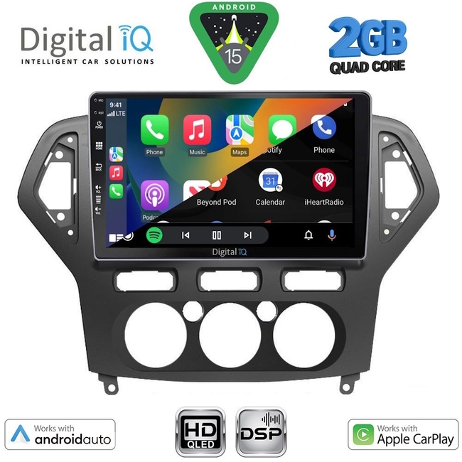 DIGITAL IQ BXC 3162AC_CPAA (10inc) MULTIMEDIA TABLET for FORD MONDEO mod. 2007-2011