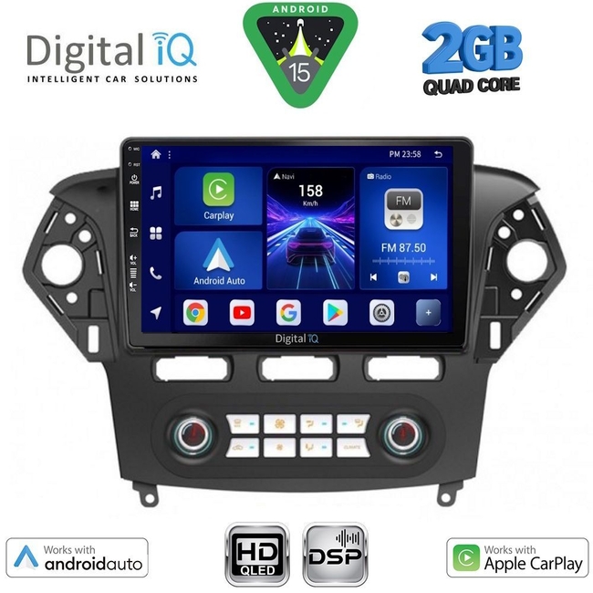 DIGITAL IQ BXC 3163CL_CPAA CLIMA (10inc) MULTIMEDIA TABLET for FORD MONDEO mod. 2011-2013