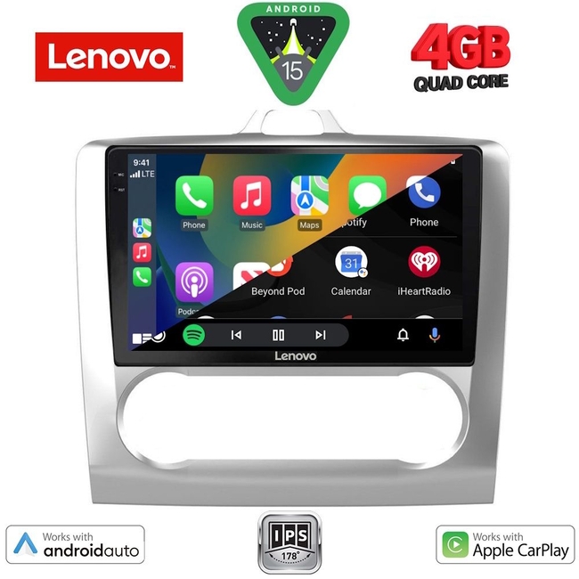 LENOVO LVE 8156SL_CPAA CLIMA (9inc) MULTIMEDIA TABLET for FORD FOCUS mod. 2005-2012 (SILVER)