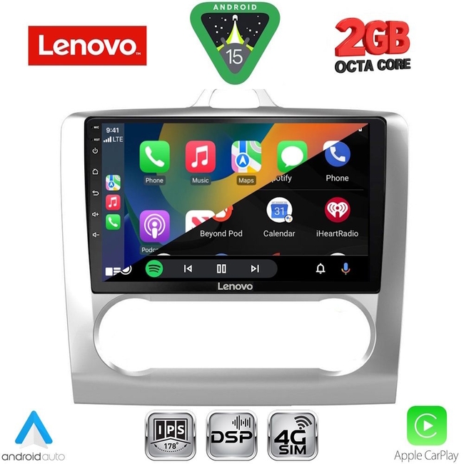 LENOVO LVF 5156SL_CPA CLIMA (9inc) MULTIMEDIA TABLET for FORD FOCUS mod. 2005-2012 (SILVER)