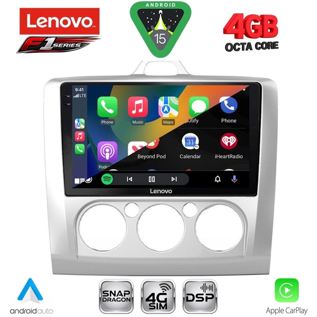 LENOVO SSQ 9156SL_CPA A/C (9inc) MULTIMEDIA TABLET for FORD FOCUS mod. 2005-2012 (SILVER)