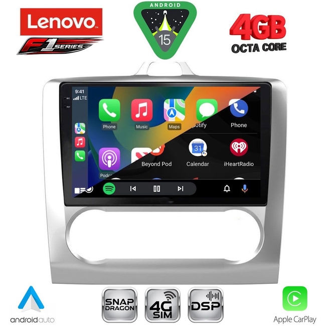 LENOVO SSQ 9156SL_CPA CLIMA (9inc) MULTIMEDIA TABLET for FORD FOCUS mod. 2005-2012 (SILVER)