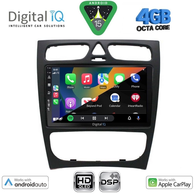 DIGITAL IQ BXF 16402_CPAA (9inc) MULTIMEDIA TABLET for MERCEDES C (W203) mod. 1999-2004
