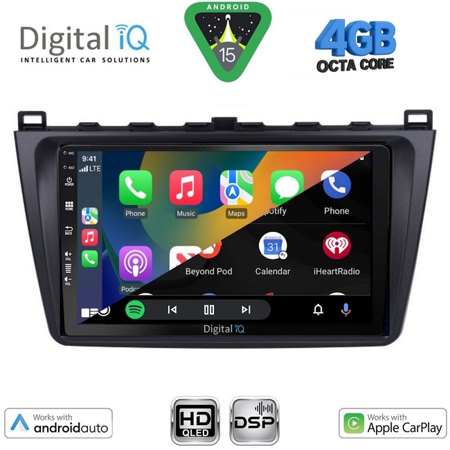 DIGITAL IQ BXF 16377_CPAA (9inc) MULTIMEDIA TABLET for MAZDA 6 mod. 2008-2012