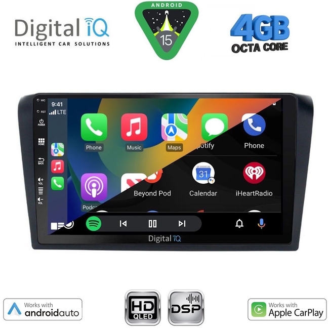 DIGITAL IQ BXF 16365_CPAA (9inc) MULTIMEDIA TABLET for MAZDA 3 mod. 2003-2008
