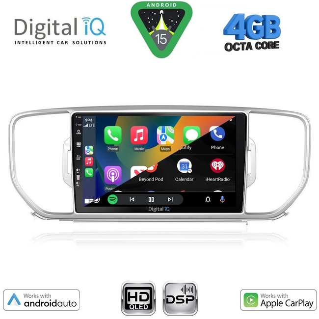 DIGITAL IQ BXF 16326_CPAA (9inc) MULTIMEDIA TABLET for KIA SPORTAGE mod. 2015-2018