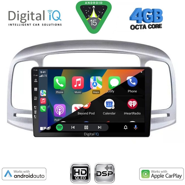 DIGITAL IQ BXF 16249SL_CPAA (9inc) MULTIMEDIA TABLET for HYUNDAI ACCENT mod. 2005-2012