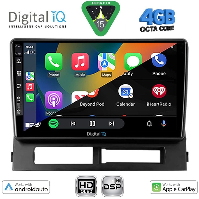 DIGITAL IQ BXF 16728DASH_CPAA (9inc) MULTIMEDIA TABLET for TOYOTA PRIUS mod. 2003-2009 (Supports Original Clima-HYBRID)
