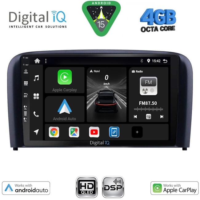 DIGITAL IQ BXF 16786_CPAA (9inc) MULTIMEDIA TABLET for VOLVO S80 mod. 1998-2006