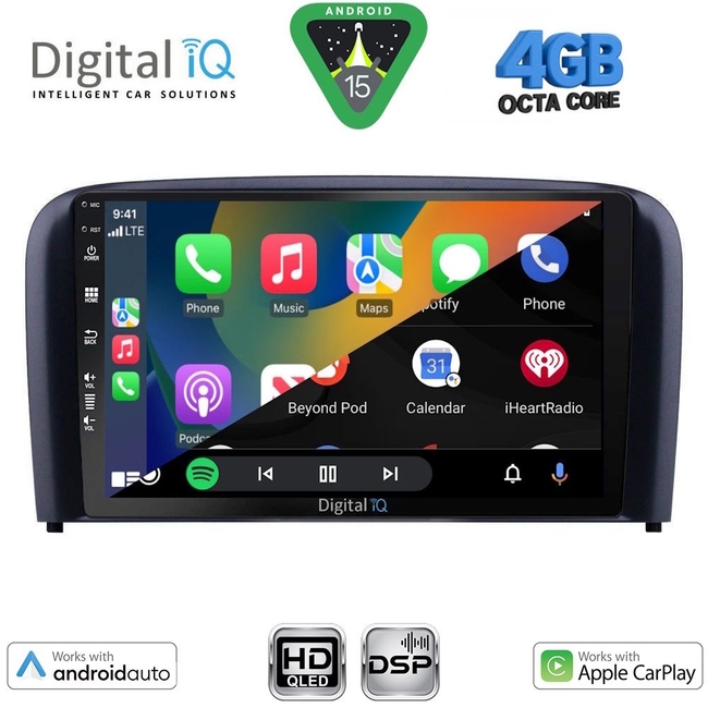 DIGITAL IQ BXF 16786_CPAA (9inc) MULTIMEDIA TABLET for VOLVO S80 mod. 1998-2006