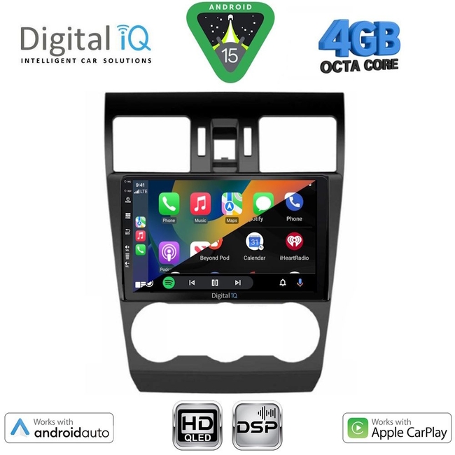 DIGITAL IQ BXF 16663_CPAA (9inc) MULTIMEDIA TABLET for SUBARU FORESTER - IMPREZA - XV mod. 2013-2019