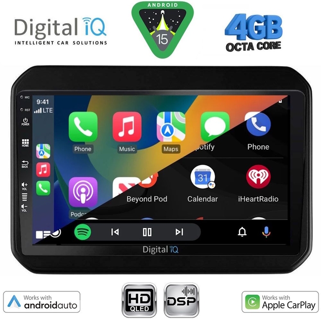 DIGITAL IQ BXF 16676_CPAA (9inc) MULTIMEDIA TABLET for SUZUKI IGNIS mod. 2016-2026