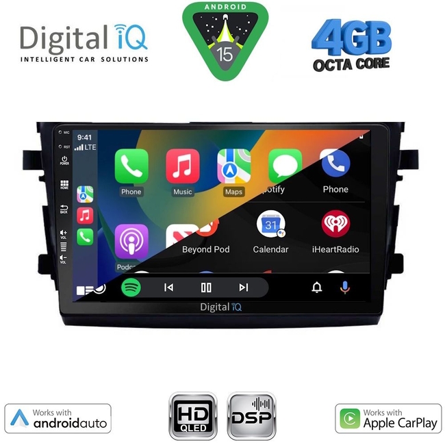DIGITAL IQ BXF 16674_CPAA (9inc) MULTIMEDIA TABLET for SUZUKI CELERIO mod. 2015-2021