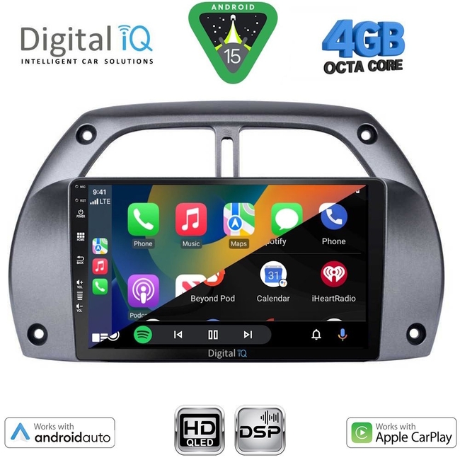 DIGITAL IQ BXF 16730_CPAA A/C (9inc) MULTIMEDIA TABLET for TOYOTA RAV 4 mod. 2000-2006