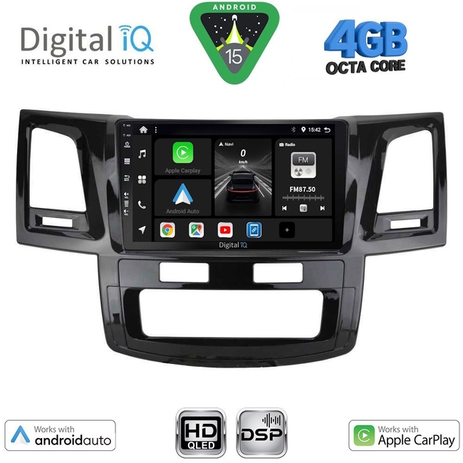 DIGITAL IQ BXF 16720_CPAA (9inc) MULTIMEDIA TABLET for TOYOTA HILUX mod. 2005-2016