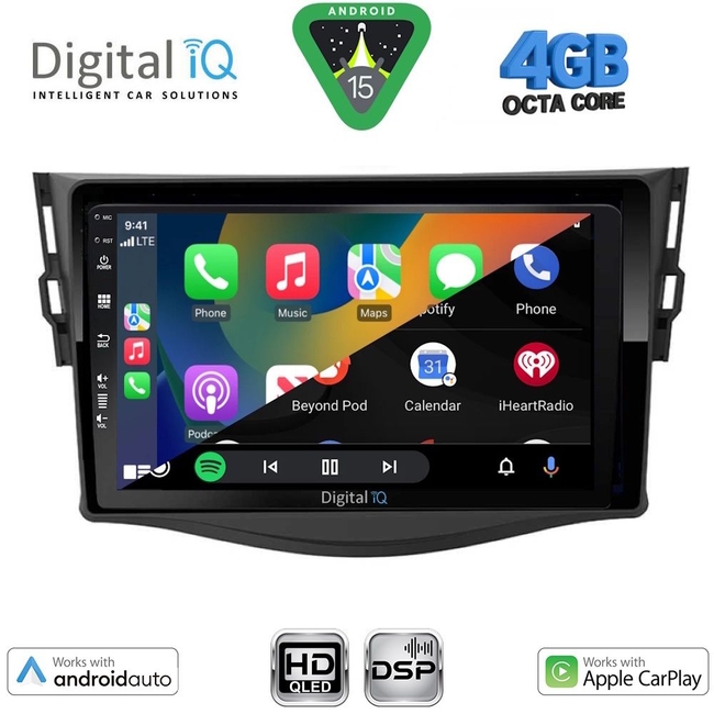 DIGITAL IQ BXF 16731_CPAA (9inc) MULTIMEDIA TABLET for TOYOTA RAV 4 mod. 2006-2012